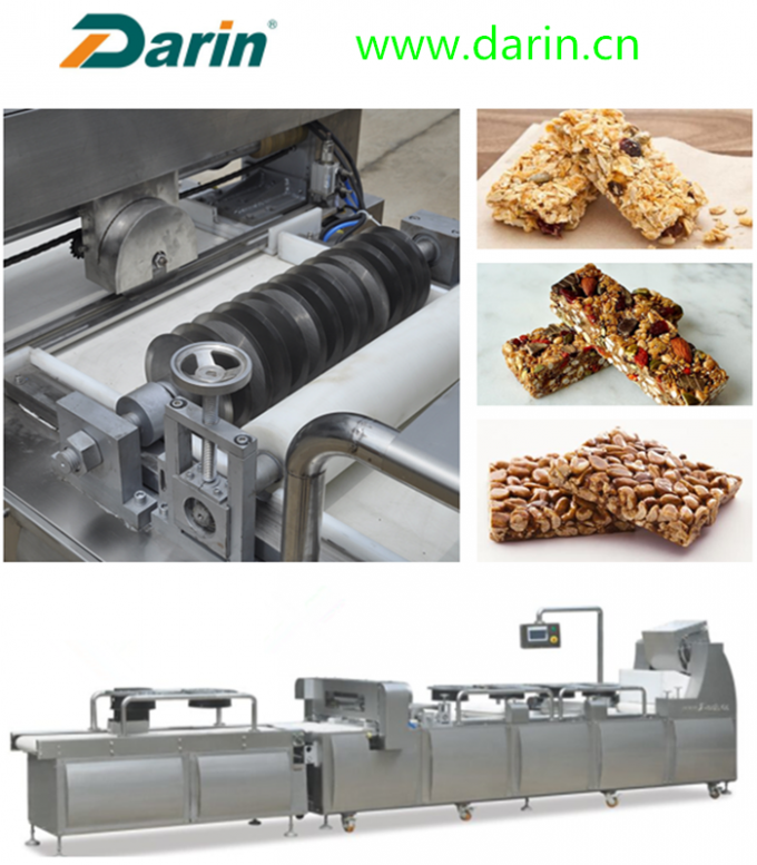 2018切れる熱い販売のMuesli棒穀物棒ピーナツ棒はDarinの機械類によってSiemens PLCが付いている機械を作って作った