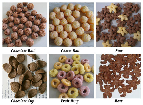 セリウムのコーン フレークの加工ライン パフの軽食のコーンフレークの突き出るSiemensモーター