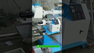 当社工場で40-150kg/h乾式犬用飼料ペレット押出機ラインテスト