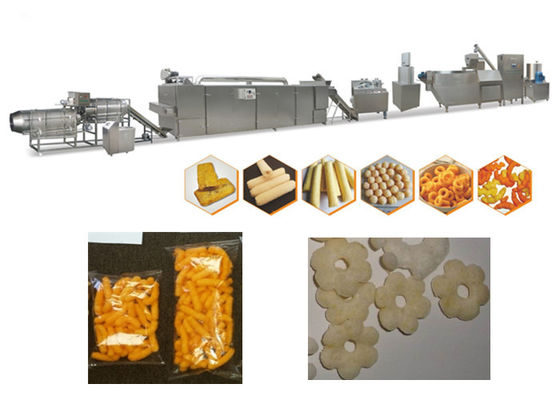 高速にパフの軽食の突き出ることのための120-500kg/Hのトウモロコシのパフの押出機機械