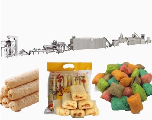 大きい容量のトウモロコシの軽食のパフの押出機機械食料生産ライン