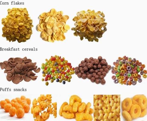 CE認証チップスとスナックコーンパフ押出機 SS304 380v 50hz 400-500kg/h