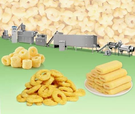 高い収穫中型容量のトウモロコシのパフの軽食の押出機機械/装置