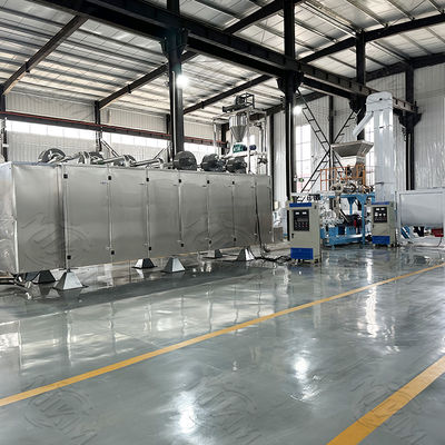 高容量乾燥ペットフード生産ライン ステンレス鋼 2つのスクリュー 200kw 1000kg/Hr