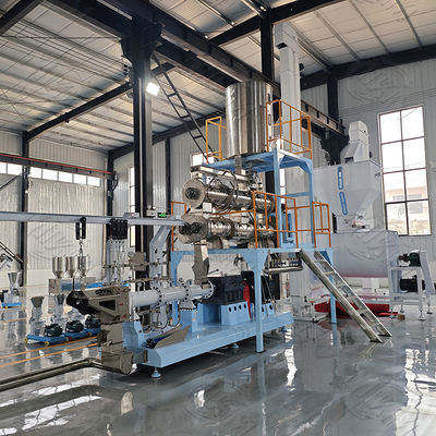 ステンレス鋼の双生児ねじ犬、鳥のための乾燥したペット フードの押出機装置