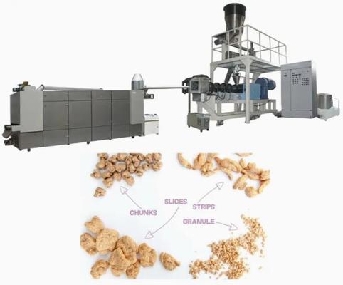 織り目加工の大豆の押出機の機械/大豆のナゲットの押出機の生産ライン