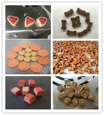 100つの自然でけいれん的な御馳走ペット フードの生産ライン鳩胸のペット フード機械SU 304