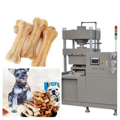 PLC制御生皮の骨の押すことのための油圧ペット フードの生産ライン