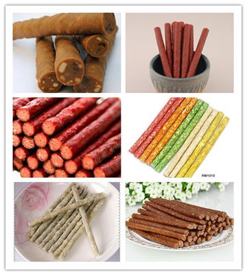 フル オートマチックの肉のストリップのペット フードの加工ライン会合の食品等級のセービングの労働