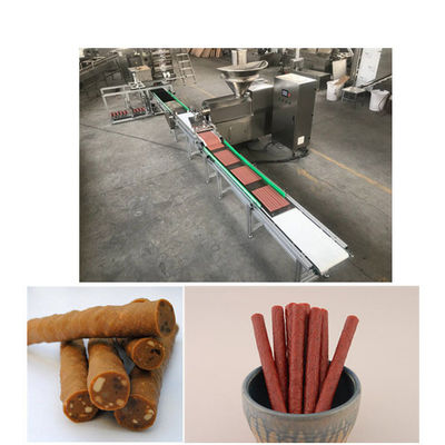 フル オートマチックの肉のストリップのペット フードの加工ライン会合の食品等級のセービングの労働