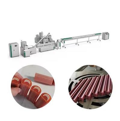 セリウムは色のmunschy咀嚼の棒の生皮のペット フードの加工ラインを承認しました