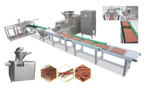 フル オートマチックの最高の機械風邪を作る100%の肉ペットけいれん的な軽食は突き出ました