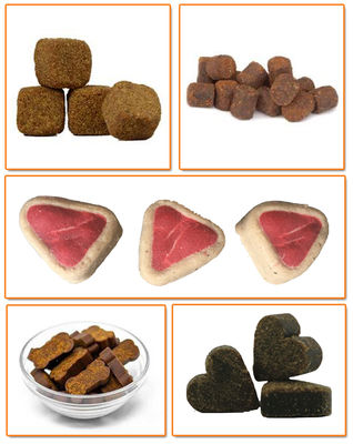 乾燥した切口の鶏犬の訓練のためのけいれん的なペット軽食のペット フードの生産ラインは扱います