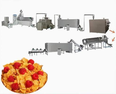 200-500kg ケロッグによって焼かれるコーンフレークのコーン フレークのスナックの押出機機械
