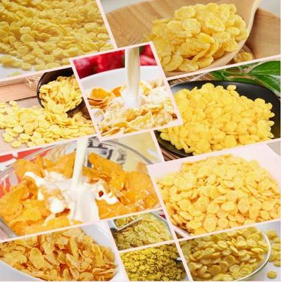200-500kg ケログ焼いた朝食穀物 玉米粉末 加工ライン スナック食品 エクストルーダーマシン
