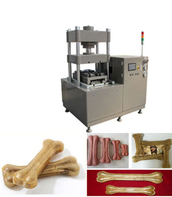 異なる形状の犬骨を作る機械 9KW 異なる皮膚原皮ペットトリートメントマシン