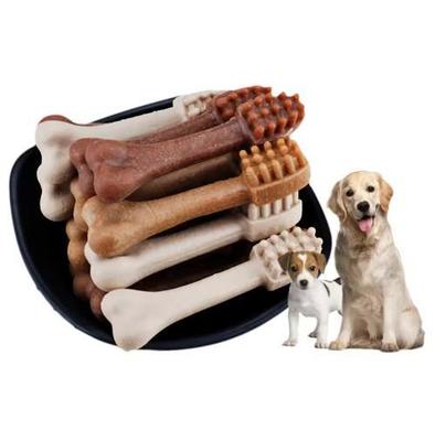 機械を作る骨をかみ砕いている歯科犬は/機械を作るペット軽食を形成しました