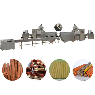 小さい骨犬は軽食のペット フードの加工ライン、ねじれのドッグ フード メーカー機械を扱います