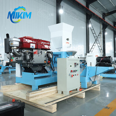 MIKIM ディーゼルエンジン 20-50kg/h 浮遊魚飼料ペレット製造機 5.5KW カスタマイズ可能電圧モーター 魚飼料ペレット製造機