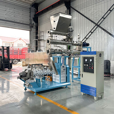 Highly efficient Dry Floating Fish Feed Pellet Processing Line 200kg/H-6000kg/H Animal Pet Cat Dog Food Making Extruder Machine