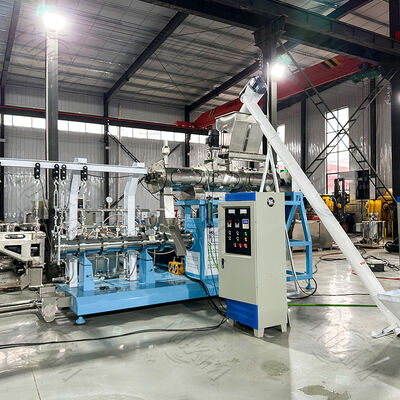 完全に自動 猫の餌の生産ライン 浮遊魚の餌を作る機械 犬/猫の食べ物 エクストルーダーマシン