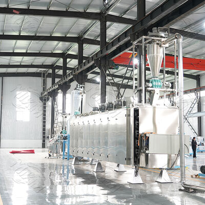 70～110mmスクリュー径、様々な形状の金型を備えた全自動ペットフード押出機。カスタムペットフード製造用。