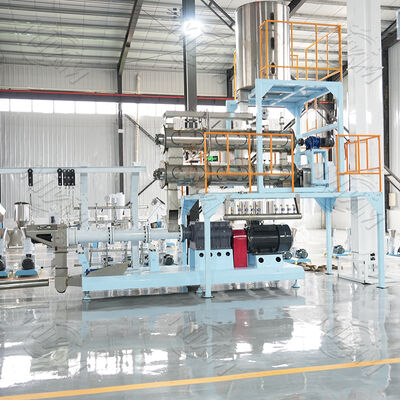 380V/50Hz電源、70～110mmスクリュー径の浮遊性魚粉用連続自動ペットフード押出機