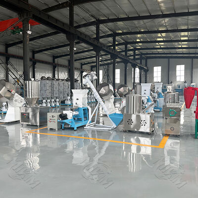 MIKIM Customized Catfish Carp 200-800kg/h Dry Type Fish Feed Extruder floating fish feed pellet production line