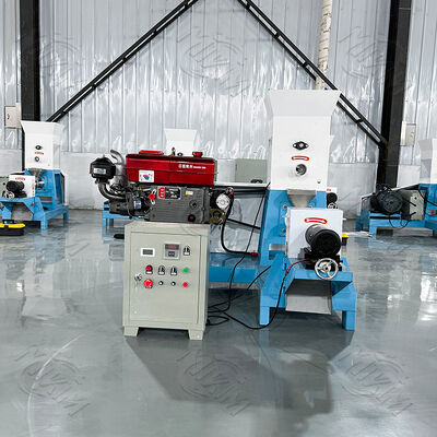 魚の飼料を節約し,高効率です! ディーゼル駆動の浮遊魚の飼料の挤出機と魚の飼料のペレット機