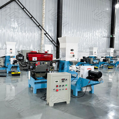 MIKIMディーゼルエンジン浮遊魚飼料ペレット機は、動物飼料魚用のペレット機で、すべての屋外/無電力シナリオに適しており、信頼性を高めるためにディーゼル駆動です！