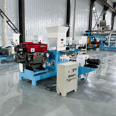 MIKIMディーゼルエンジン浮遊魚飼料ペレット機は、動物飼料魚用のペレット機で、すべての屋外/無電力シナリオに適しており、信頼性を高めるためにディーゼル駆動です！