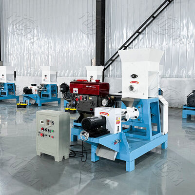 自動 200kg/Hr フローット 鶏飼料 エクストルーダー パレット 魚を作る 犬食器 魚のためのスクリューとバレル