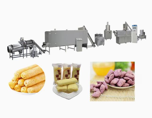 タッチ画面が付いているSiemens PLC Chocosの穀物のトウモロコシのパフの軽食機械