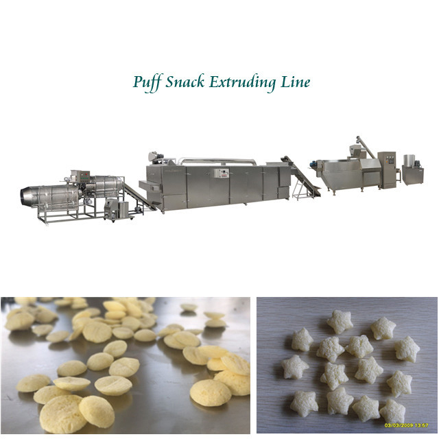 保証12か月の処理する機械余暇の軽食を作るトウモロコシのパフの軽食