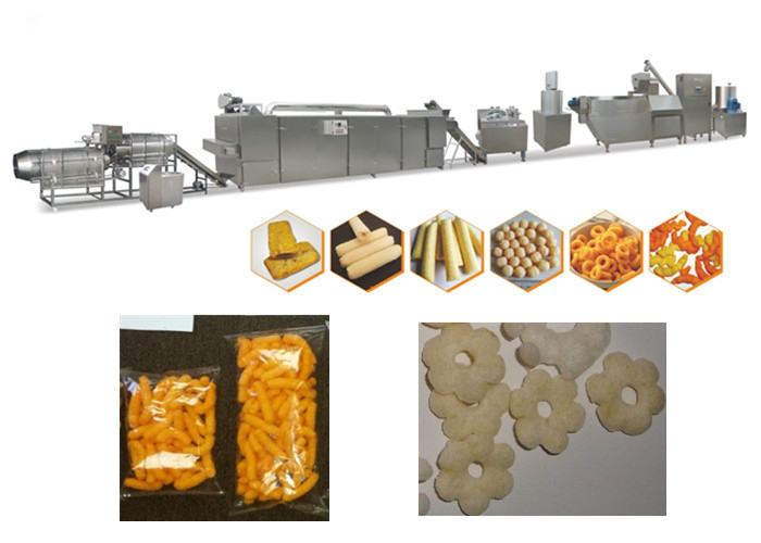 高速にパフの軽食の突き出ることのための120-500kg/Hのトウモロコシのパフの押出機機械