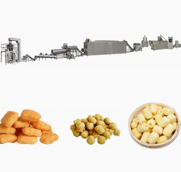 WEGモーターを搭載するトウモロコシのパフの押出機機械