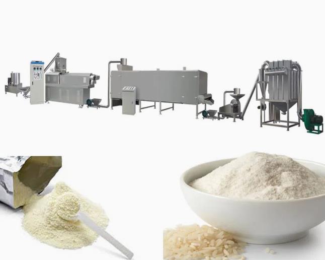 150kg/hr 栄養の米の粉の食糧押出機機械加工ライン