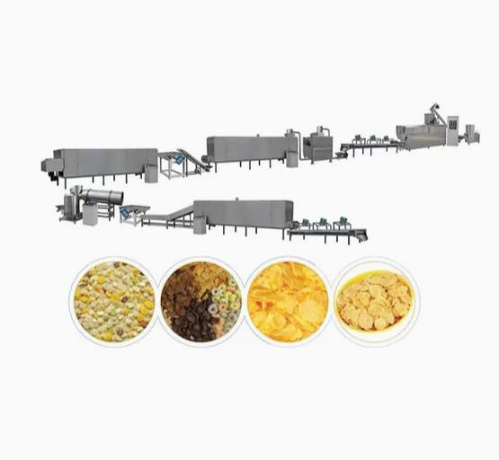 300 - 350kg/h コーン フレークの加工ライン、パフの軽食の押出機機械