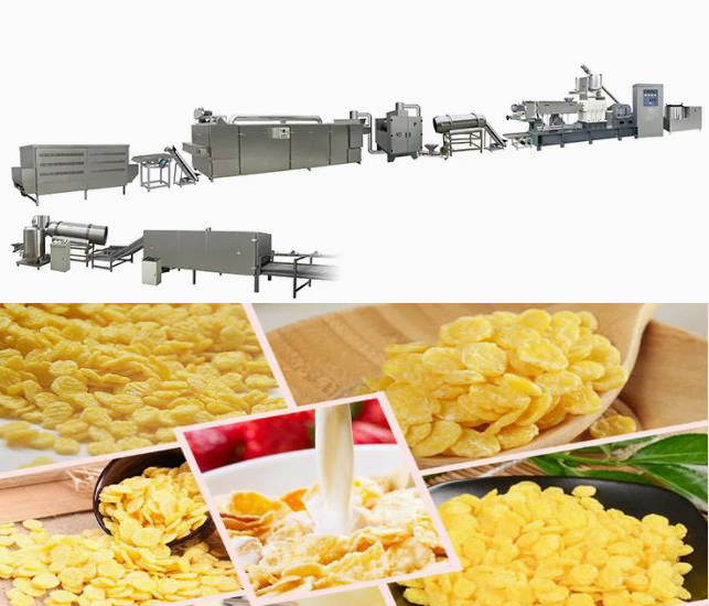 穀物/コーン フレークのためのステンレス鋼の軽食の押出機の生産ライン
