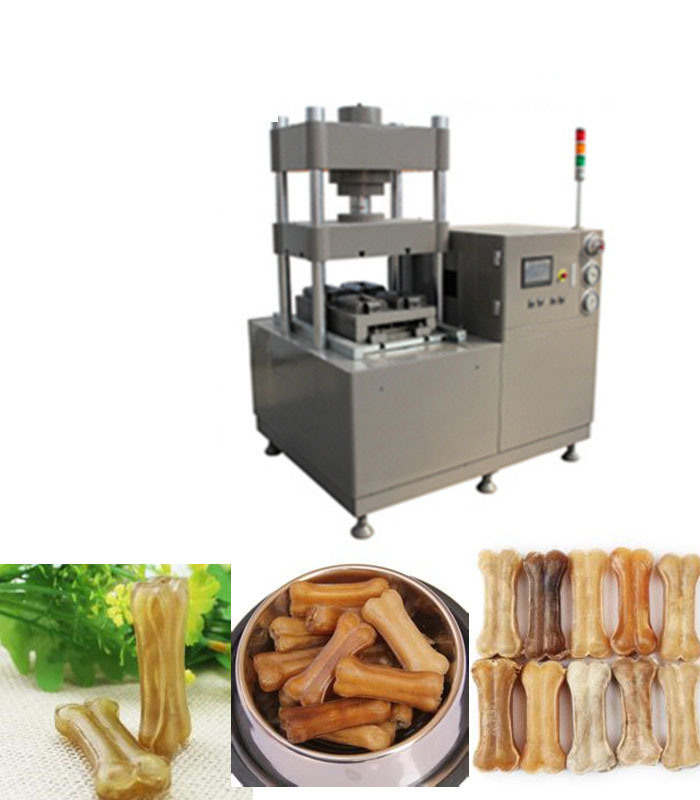 ペットのための自然な、漂白された、煙らされた押された生皮の骨打つ機械