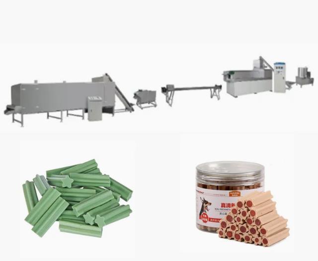 Singe ねじ押出機装置/ペットは骨のドッグ フード機械を扱います